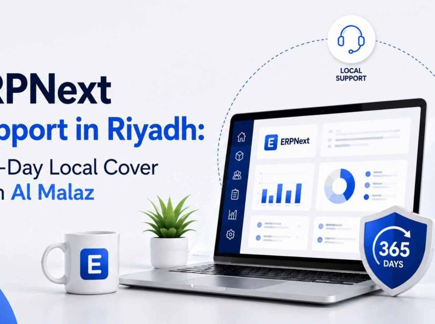 ERPNext support in Riyadh, 365 days a year, covering Al Malaz and the wider city. SLA-backed tickets, ZATCA update support, and rescue support if another vendor implemented your system.