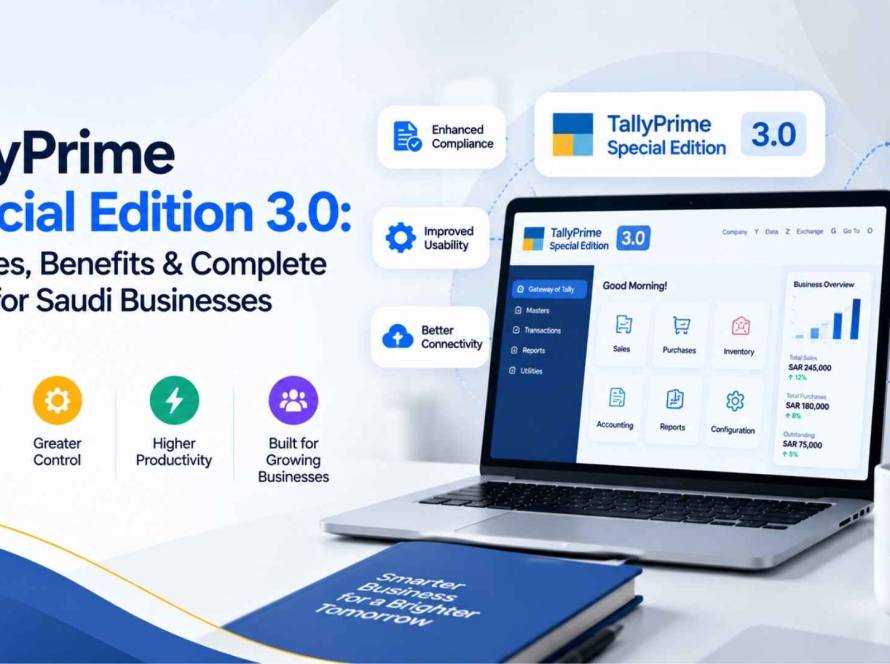 All 30 TallyPrime Special Edition 3.0 features across Control, Productivity and Report modules, explained for Saudi businesses working with Maas Consult.
